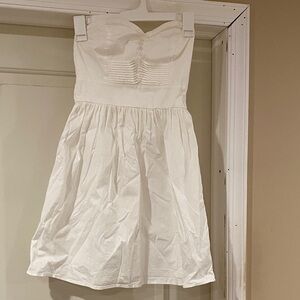 Be Bop White Strapless Kids Dress size small fair condition